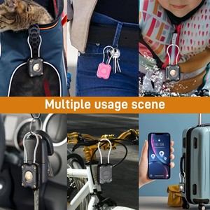 IP67 étanche Smart <span class=keywords><strong>GPS</strong></span> Tracker & Locator Case dur TPU protection complète avec porte-clés Compatible Smart <span class=keywords><strong>Tag</strong></span> (étiquette non incluse) - Product Image 3