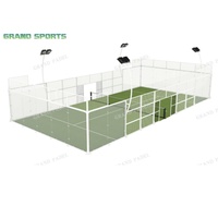 Venta al por mayor de pistas de pádel panorámicas con proceso de recubrimiento por pulverización electrostática OEM/ODM y postes portátiles para pickleball