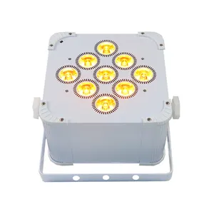 9xlamps 6 en 1 2.4G Sans Fil DMX CRI A MENÉ le Pair Plat (LCD)