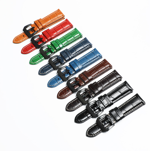 Bracelet de montre en cuir véritable de haute qualité, 20mm, 22mm, 24mm, 26mm, accessoires pour bracelets de montre Panerai - Product Image 4