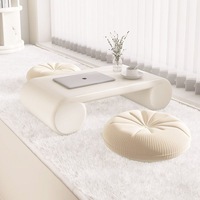 Table basse style tatami couleur crème, table d'appoint minimaliste pour baie vitrée, petite table à thé, table basse moderne, table Kang, table tatami