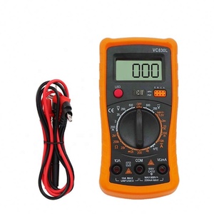 มัลติมิเตอร์ดิจิตอล VC830L แบบพกพา หน้าจอ LCD มีไฟแบ็คไลท์ วัดค่า AC/DC แอมป์ โวลต์ โอห์ม เครื่องทดสอบแรงดันไฟฟ้า - Product Image 2