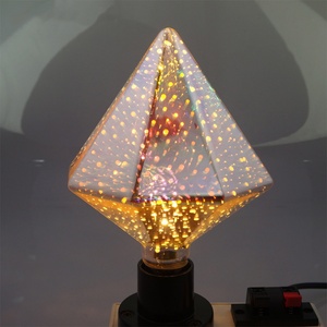 Lámpara de Fiesta con Diseño 3D de Fuegos Artificiales, Bombilla Decorativa para el Hogar, Lámpara de Filamento LED Multicolor de Vidrio Vintage con Diseño de Estrellas para Fiestas, Bares y Navidad - Product Image 5