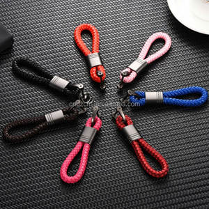 Porte-clés en corde tressée pour voiture, moto, locomotive, étiquette de clé, corde à main, accroche à la taille, porte-clés personnalisé pour porte-cartes - Product Image 5