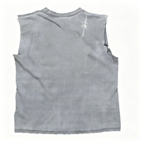 Débardeur en coton pour homme, style vintage streetwear, avec impression de lettrage vieilli, personnalisé Kornit DTG, OEM