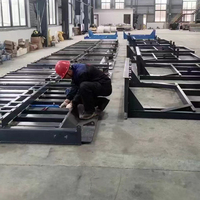 Niveleur de quai télescopique robuste de 8 tonnes, plateforme hydraulique télescopique, rampe de chargement pour conteneurs, niveleur de quai pour chariot élévateur