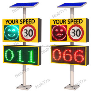 14 años de fábrica, alta calidad, 3 dígitos, <span class=keywords><strong>radar</strong></span> alimentado por energía solar, probador de límite de velocidad, señal de advertencia - Product Image 3