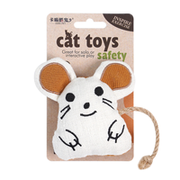 Jouets pour chats en peluche avec corde et herbe à chat, motif animal, vente en gros du fabricant