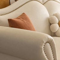 Canapé Chesterfield de style artisanal italien authentique, ensemble de canapés en cuir avec rembourrage en éponge, canapé modulaire moderne pour appartement, bureau, hôtel