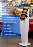Kiosco de Atención con Pantalla Táctil Vertical de 21.5 Pulgadas, con SDK, Soporte Multi-idioma, Android Todo en Uno, Montaje en Pared para Hospitales y Bancos