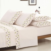 KOSMOS Bedding King Venta al por mayor de algodón Queen bordado sábana sábanas
