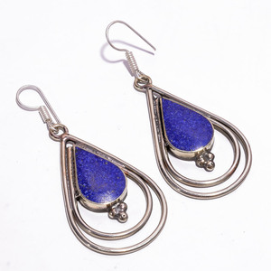 ต่างหูพลอยปะการังเทอร์ควอยซ์,ต่างหูทิเบตทำด้วยมือ - Product Image 3