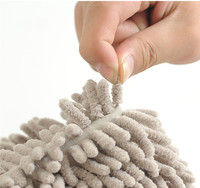 Décor à la maison Rectangle couleur unie antidérapant Shaggy Chenille fait à la machine tapis de bain à poils hauts Absorption d'eau