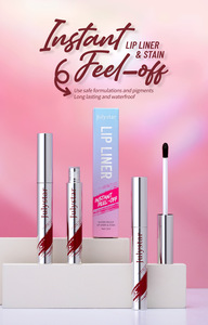 <span class=keywords><strong>Crayon</strong></span> à lèvres imperméable à l'eau 5 couleurs Peel Tattoo Lip Gloss Lasting Matte Lip Tint Tear-off Makeup Pencil - Product Image 4