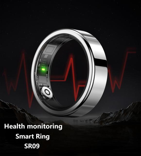 Free Shipping SR09 Smart Fitness Ring 6MM Hot Slender Health Monitoring Sleep Heart Rate Blood Oxygen 5ATM BT Payment Function