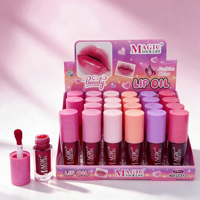 MAGIC YOUR LIFE LC312 Huile à lèvres scintillante hydratante, repulpeur de lèvres brillant, hydratant longue durée, couleur tendance, maquillage pour les lèvres, 24 pièces/boîtes