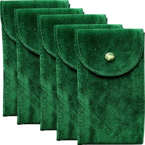 Bolsas de Compras Premium RUTH RTV002 de Microfibra Verde con Cierre de Botón y Diseño de Rejilla de Diamantes - Product Image 1