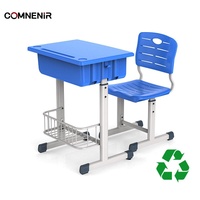 Fourniture directe d'usine table et chaise classique uni pour étudiants de bonne qualité pour mobilier scolaire salle de classe