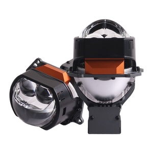 Nouveautés 2024, phares de voiture super légers 12V 6000K 64W 8 LED Chips LED Lens pour voiture - Product Image 6