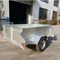 Cage à bagages arrière pour petite voiture robuste, remorque 7x4/8x4/8x5/9x5, taille personnalisée, charge utile de 2001 à 3000 kg, outil de camion, cargo utilitaire fermé