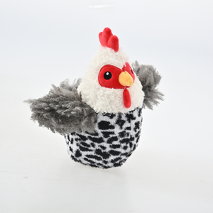 Interactief pluche haan-hondenspeelgoed met meerdere texturen, duurzaam en piepend, voor harige vriendjes - Product Image 5