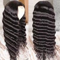 Perruque lacet frontal Hd 3x4 Perruques cheveux humains naturels lacet frontal lâche Vague profonde Hd Perruques cheveux humains naturels sans colle lacet complet
