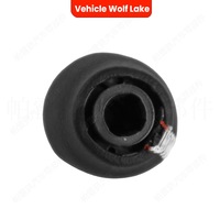 Poignée de levier de vitesses en cuir Renault Clio III 2005-2014, 6 vitesses, ergonomique, noire avec surpiqûres blanches
