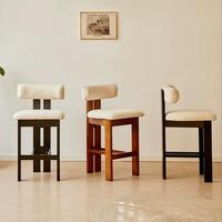Tabourets de bar modernes de style français du milieu du siècle, chaises hautes de designer nordique pour bar à domicile, îlot de cuisine, comptoir, mobilier