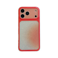Nouvelle coque en acrylique scintillante avec grandes fenêtres pour 15 Pro Max & 16/13/14, antichoc