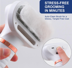 Sèche-cheveux 3-en-1 pour animaux de compagnie, brosse pour chien et <span class=keywords><strong>chat</strong></span>, sèche-cheveux portable pour chien, brosse lissante, température réglable, protection contre la surchauffe faible/moyenne/élevée - Product Image 3