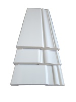 RUITONG Plinthe en plastique blanc rustique 12 cm, facile à installer, pour décoration intérieure moderne, bureau, résistante à l'humidité