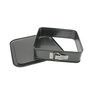 Moule à gâteau carré à fond amovible de 9,5 pouces (24 cm), revêtement antiadhésif pour un démoulage facile et un nettoyage simple - Product Image 2
