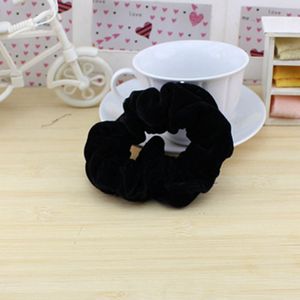 Chouchou en velours noir avec strass, élastique à cheveux très extensible, accessoire pour chignon, usage quotidien, coiffe tendance - Product Image 2