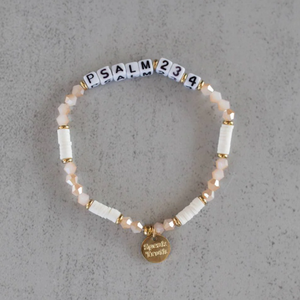 Pulsera elástica <span class=keywords><strong>de</strong></span> cuentas personalizada con versículo bíblico, nombre, pulseras <span class=keywords><strong>de</strong></span> cuentas apilables, dije <span class=keywords><strong>de</strong></span> disco, joyería religiosa cristiana <span class=keywords><strong>para</strong></span> mujer - Product Image 1
