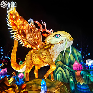 Decoración de farol de seda al aire libre hecha a mano de Año Nuevo chino tradicional para celebraciones de <span class=keywords><strong>Chinatown</strong></span> - Product Image 5