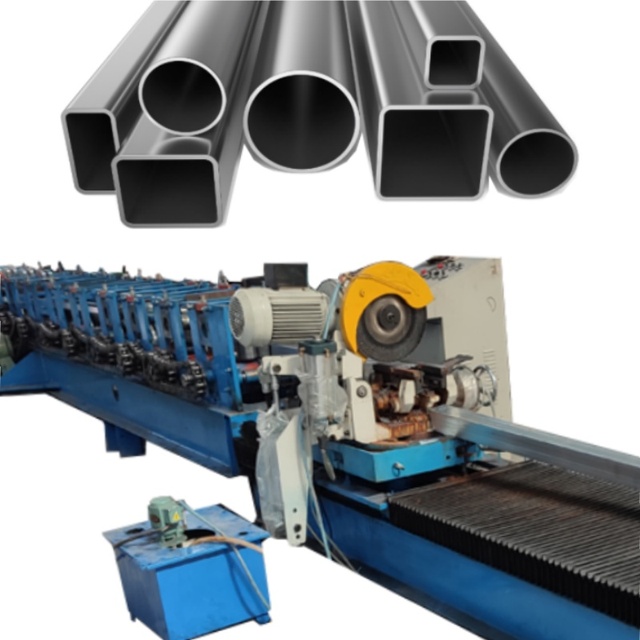 Metal Pipe Mill Pipe Making Machinery for Manufacturing Plant Iron square Galvanized Steel Tube Profiles Production Equipment