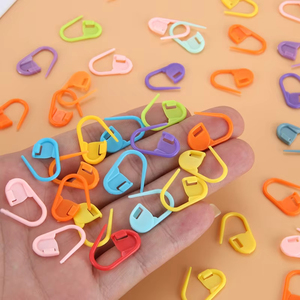 คลิปหนีบเข็มพลาสติกสำหรับถักโครเชต์มาร์กเกอร์งานฝีมือทำจากเหล็กขนาด1มม. 100 - Product Image 5