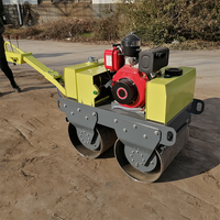 Compacteur industriel à haute efficacité, vitesse de marche de 0 à 4 km/h, rouleau compresseur pour les zones de pavage en asphalte