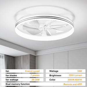 Ventilador de Techo Inteligente de Diseño Moderno con Luz, Motor de CC Ultrasilencioso, 7 Aspas de Acrílico, 6 Velocidades, Regulable y con Temporizador, Control por Aplicación/Control Remoto - Product Image 6
