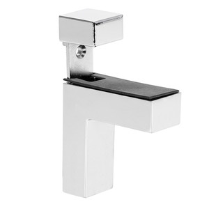 Mini staffa per mensola Gazelle per vetro e legno, finitura cromata, finitura grigia - Product Image 2