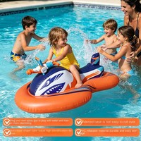 Aufblasbares Jet-Ski-Poolspielzeug mit Wasserpistole für Kinder, Hai-Design, Schwimmbad, Strand, Outdoor-Motorboot, Schwimmkörper, BSCI-zertifizierte Fabrik