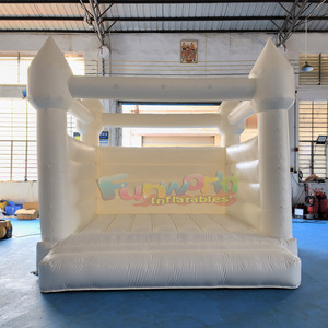 Outdoor kids party jumping castle air <b>trampoline</b> castillo hinchable white bounce house commercial inflatable - Product Image 6