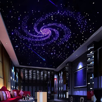 Led Fibre Optique Starlight Vortex Étoiles Lumineuses Ciel Étoilé Lumières Rgb Twinkle Room Plafond Décoration pour Chambre Cinéma Ktv Hôtel