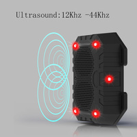 Répulsif à souris à ultrasons avec lumière LED stroboscopique sonore de miau de chat, 3 modes, adapté pour l'intérieur et l'extérieur, garage, maison
