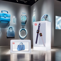 Vitrine interactive LED personnalisée HXXK, 21,5 pouces à 98 pouces, écran tactile 3D holographique A+ pour l'intérieur, 1920x1080, éducation