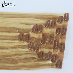 Peau Extensions De Cheveux De Haute Qualité <span class=keywords><strong>Sans</strong></span> Couture PU <span class=keywords><strong>Clip</strong></span> en - Product Image 1