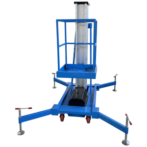 Taşınabilir hidrolik tek adam alüminyum hava çalışma platformu merdiven dikey direk kaldırma - Product Image 6