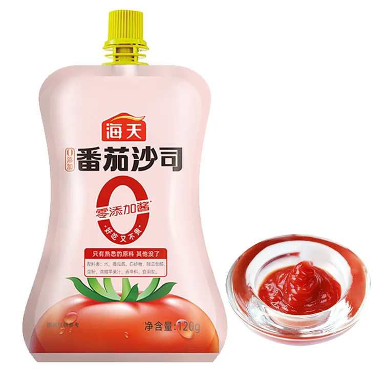 120g de pasta de tomate chinesa Halal, tempero com zero aditivos, ketchup de tomate natural não transgênico, molho premium Haday