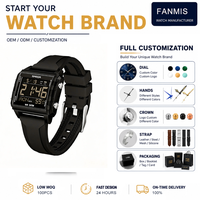 Montre Sanda avec logo personnalisé, compte à rebours, alarme, numérique, multifonction, étanche, double fuseau horaire, unisexe, premium, élite