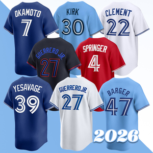Hommes 2026 Vladimir Guerrero Jr. Maillot de baseball brodé George Springer Addison <span class=keywords><strong>Barger</strong></span> Trey Yesavage Alejandro Kirk Taille S-3XL - Product Image 1